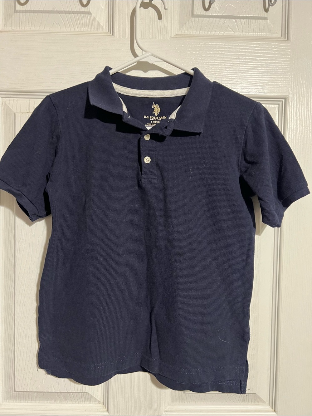 U.S. Polo Assn. Boys Navy Short Sleeve Polo